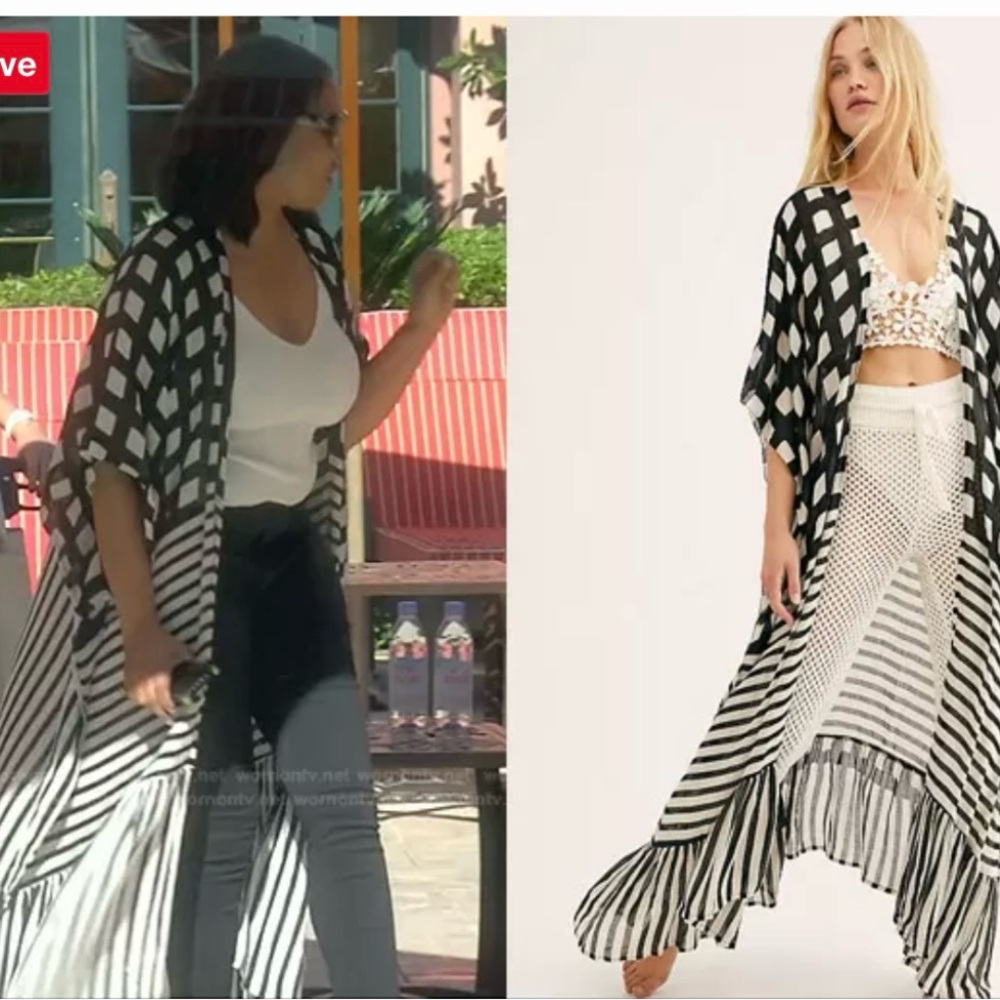 Free People kenna ruffle kimono